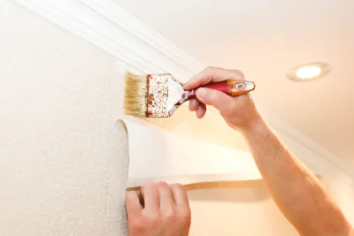 Pose de papier peint au Fossat — revêtements muraux et toiles de verre